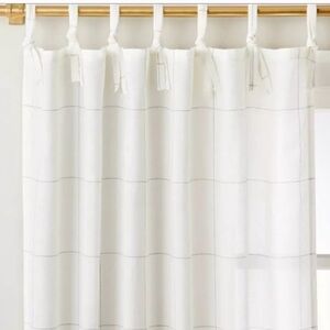 Hearth & Hand with Magnolia - Windowpane Railroad Gray/Light Filtering Curtains